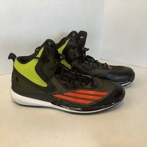 Men's Adidas Title Run Basketball Shoes Size 11.5 #584203 Black/Yellow/Orange